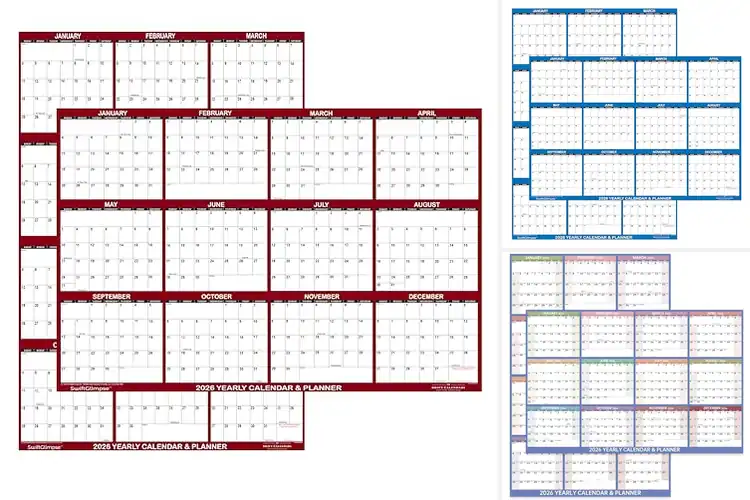 Detailed view of Best 32 By 48 Inch Calendar: Organize Your Year with Ease