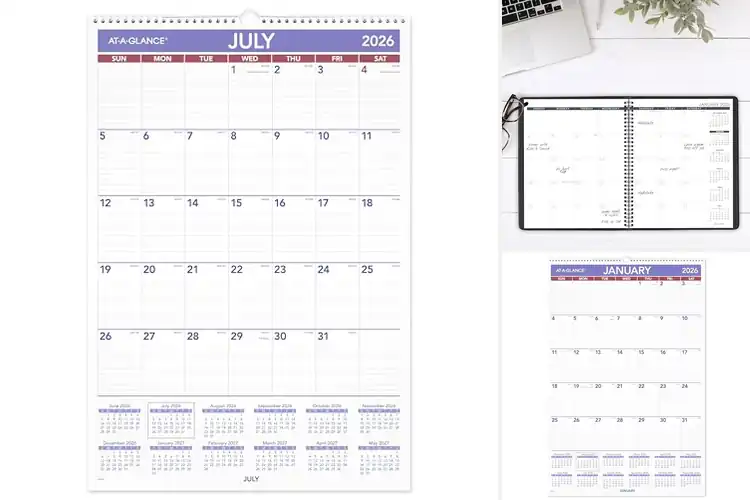 Detailed view of Best At A Glance Calendar: Stay Organized with Ease