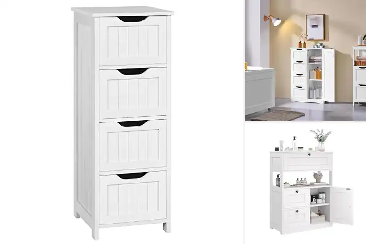 Detailed view of Best Bathroom Cabinets With Drawers