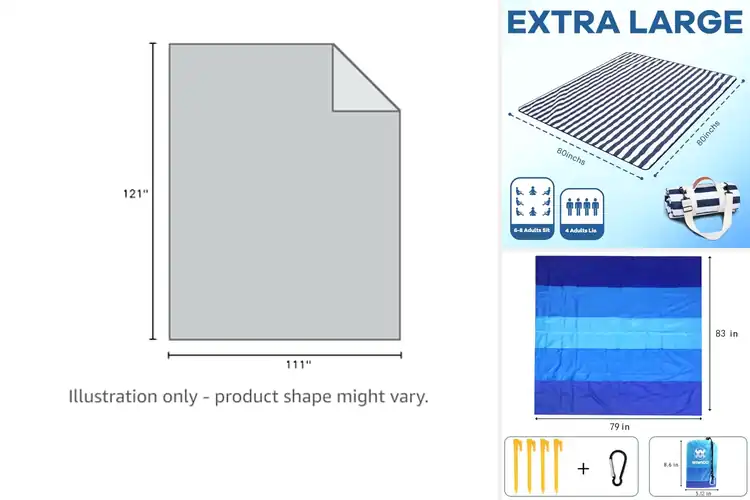 Detailed view of Best Beach Blankets For Adults