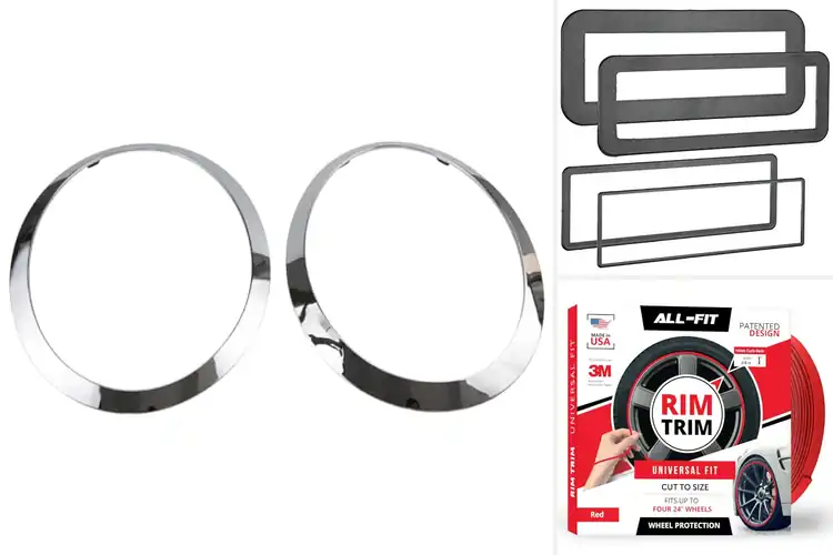 Detailed view of Best Car Trim Rings: Transform Your Ride with Chrome & Glow