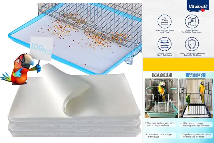 Detailed view of Best Disposable Bird Cage Liners