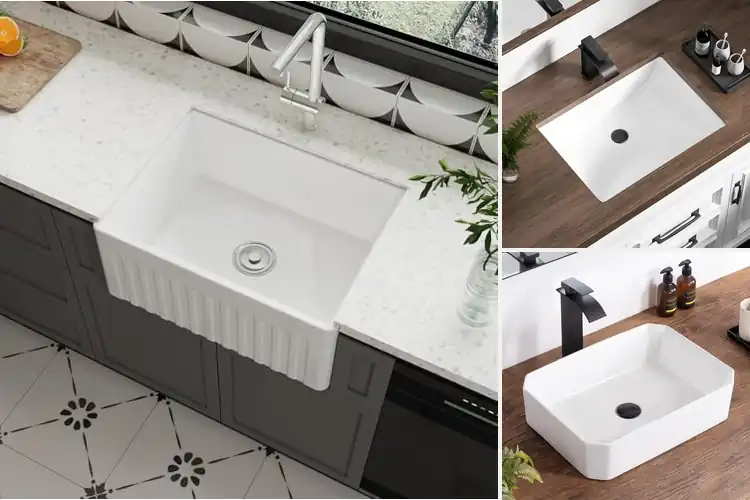 Detailed view of Best Easy-Clean Ceramic Sinks