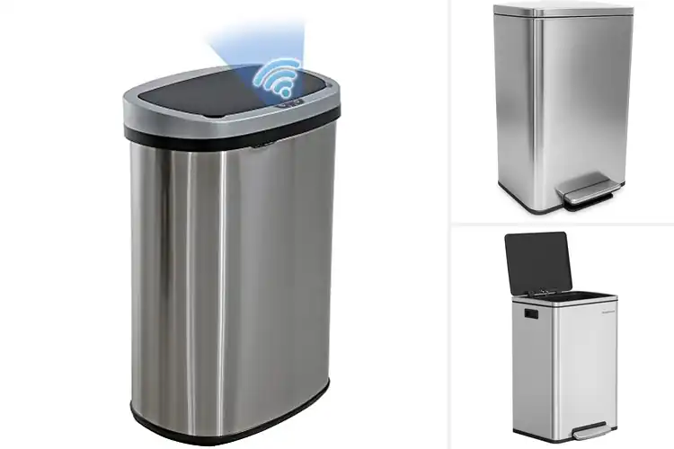 Detailed view of Best Easy Clean Trash Cans