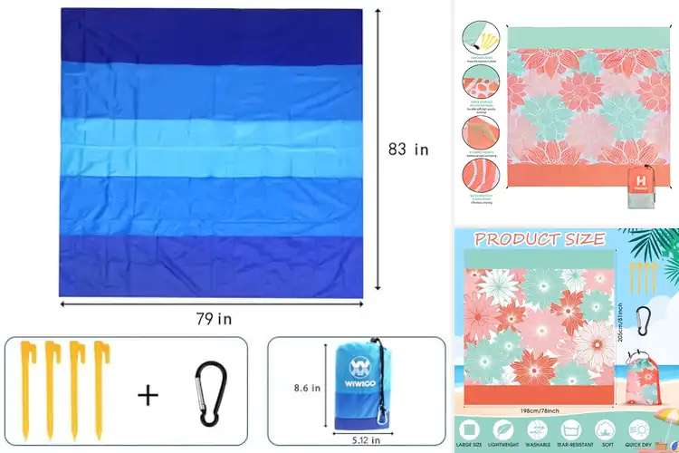 Detailed view of Best Family Beach Mat For 1-8 Adults