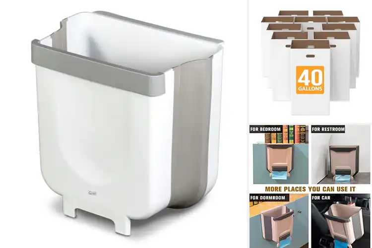 Detailed view of Best Flat Fold Storage Trash Bin