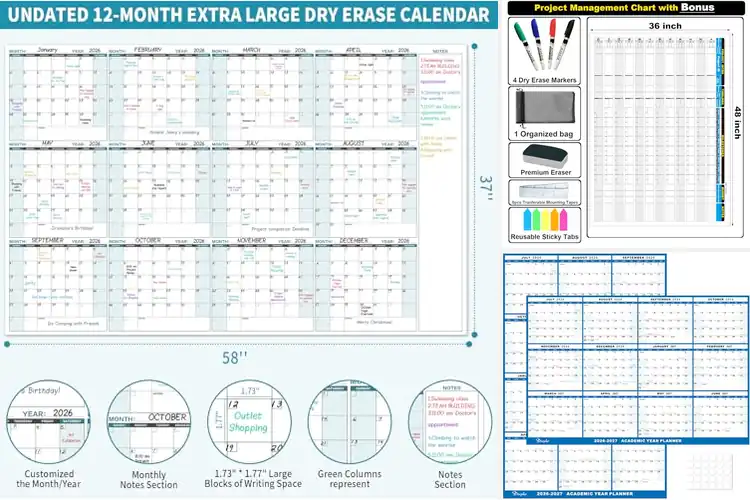 Detailed view of Best Laminated Wall Planners