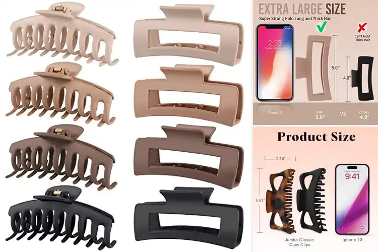 Detailed view of Best Large Hair Clips: Secure, Stylish, and Comfortable Hold