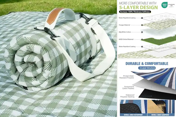 Detailed view of Best Large Outdoor Picnic Blankets