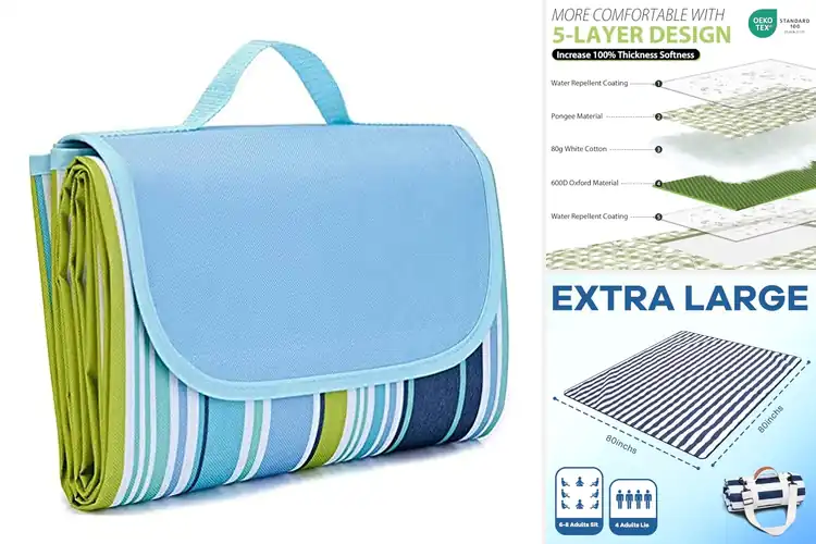 Detailed view of Best Large Picnic Mats For Families