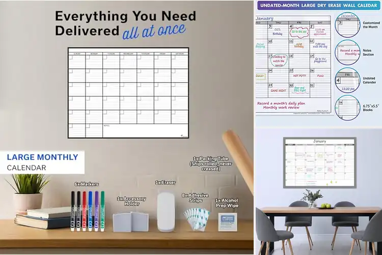 Detailed view of Best Large Wall Planners: Organize Your Life with Ease