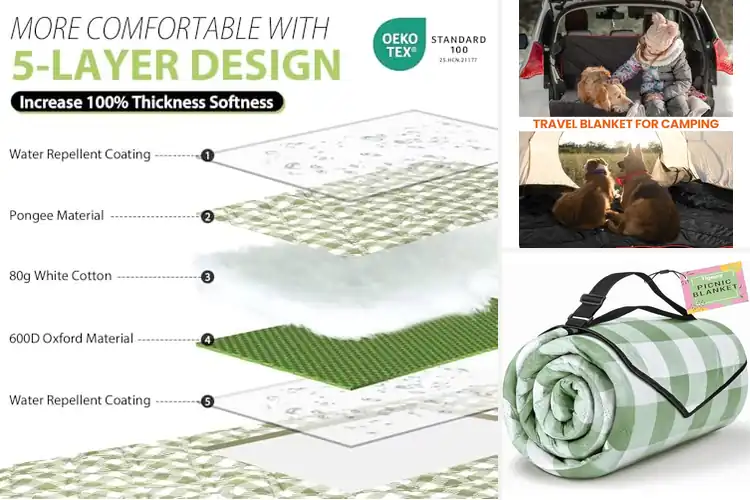 Detailed view of Best Multi-Functional Outdoor Blankets