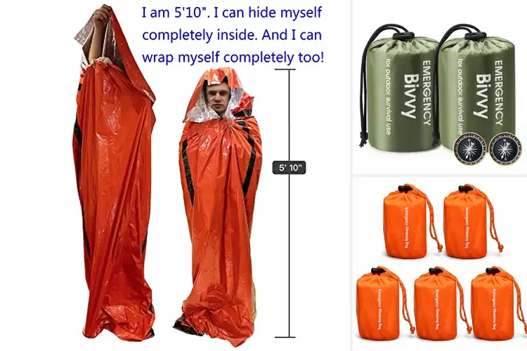 Detailed view of Best Mylar Survival Bivy Sacks