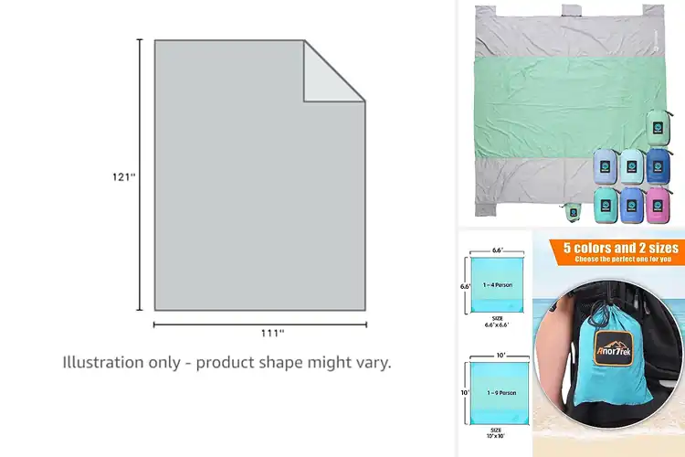 Detailed view of Best Nylon Beach Blanket For Outdoor Use