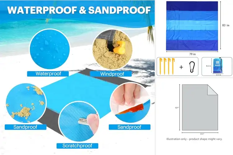 Detailed view of Best Nylon Beach Blanket