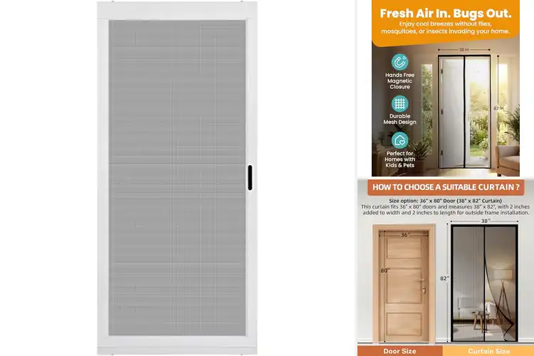Detailed view of Best Patio Screen Doors: Fresh Air, Easy Use, Comfort