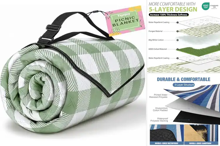 Detailed view of Best Picnic Beach Blankets For Outdoor