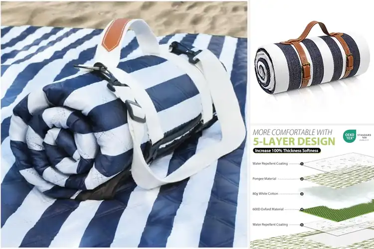 Detailed view of Best Picnic Beach Blankets