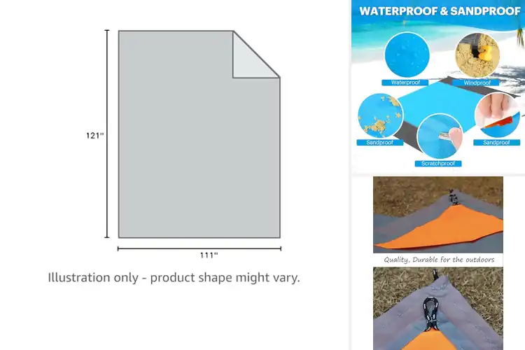 Detailed view of Best Portable Beach Blanket