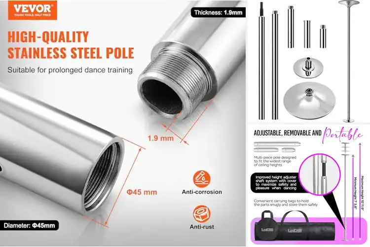 Detailed view of Best Portable Dance Poles