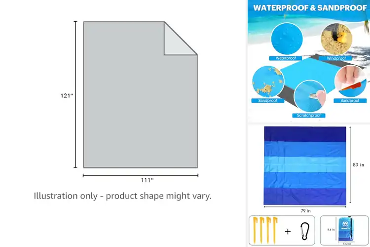 Detailed view of Best Quick Dry Beach Blanket