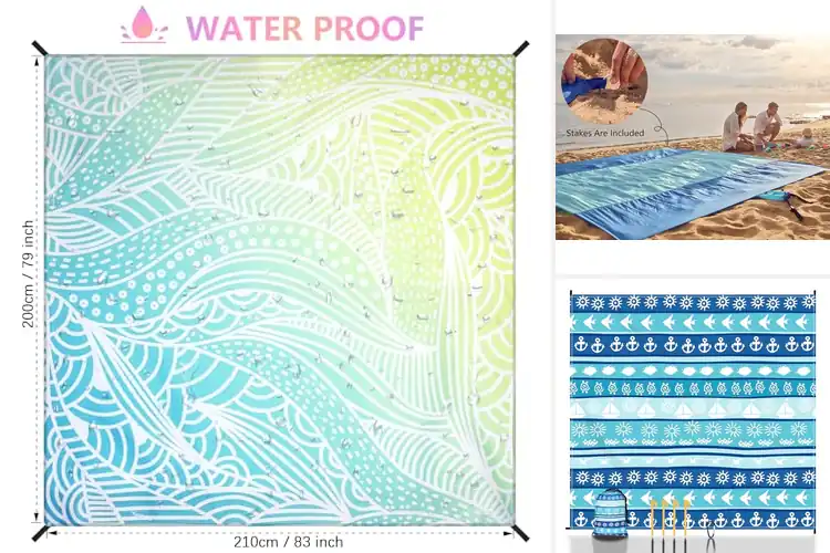 Detailed view of Best Quick Drying Beach Mats: Stay Sand-Free & Comfy