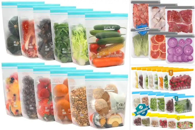 Detailed view of Best Reusable Freezer Bags