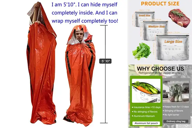 Detailed view of Best Reusable Survival Bags
