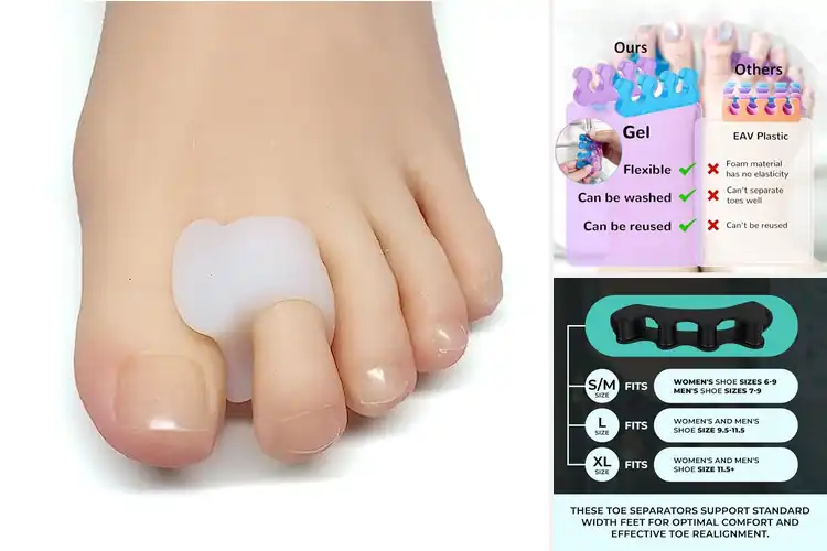 Detailed view of Best Reusable Toe Spacers: Top 10 Picks for Pain-Free Feet