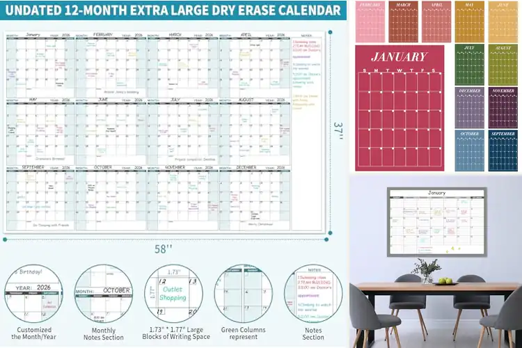 Detailed view of Best Reusable Wall Planner