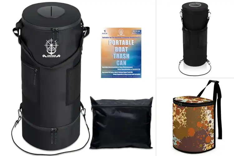 Detailed view of Best Rust Proof Zipper Trash Can