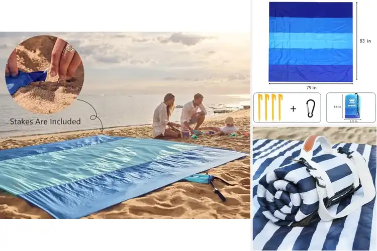 Detailed view of Best Sandproof Beach Mats for Easy, Relaxing Outdoor Fun