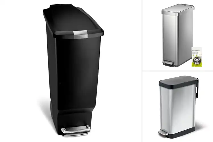 Detailed view of Best Space Saving Trash Cans: Top Compact Hands-Free Bins