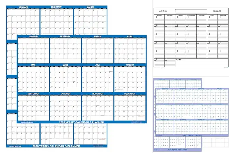 Detailed view of Best Wet Erase Calendars